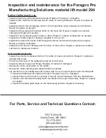 Preview for 4 page of Paragon Pro Telpro 294 Assembly & Use Manual