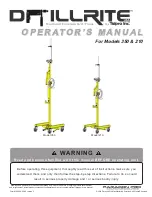 Paragon Pro Telpro Drillrite 350 Operator'S Manual preview