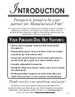 Preview for 3 page of Paragon DogHut 8020 Owner'S Manual