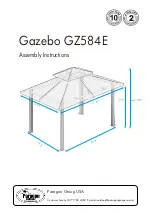 Paragon GZ584E Assembly Instructions Manual preview