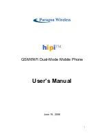 Paragon hipi User Manual preview