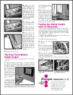 Предварительный просмотр 2 страницы Paragon Lid/Door Safety Switch Adjustment