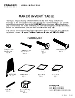 Предварительный просмотр 1 страницы Paragon MAKER INVENT Assembly Instructions