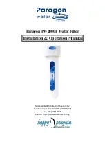 Preview for 1 page of Paragon PW2000F Installation & Operation Manual