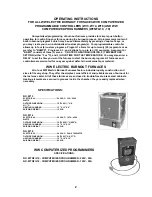 Preview for 2 page of Paragon W13 Operating Instructions Manual