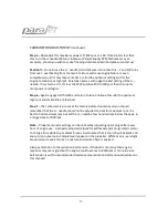 Preview for 21 page of Parajet Volution Compact Manual