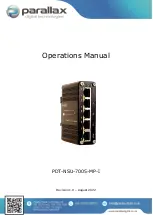 Предварительный просмотр 1 страницы Parallax PDT-NSU-7005-MP-I Operation Manual