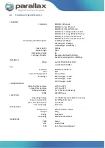 Предварительный просмотр 11 страницы Parallax PDT-NSU-7005-MP-I Operation Manual