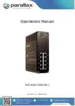 Предварительный просмотр 1 страницы Parallax PDT-NSU-7008-MP-I Operation Manual