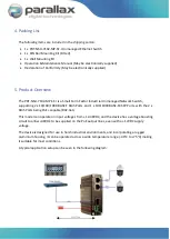 Предварительный просмотр 6 страницы Parallax PDT-NSU-7102-MP-SF-I Operation Manual