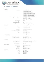 Предварительный просмотр 12 страницы Parallax PDT-NSU-7102-MP-SF-I Operation Manual