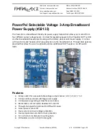 Parallax PowerPal Quick Start Manual предпросмотр