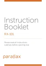 Предварительный просмотр 1 страницы Parallax RX-101 Instruction Booklet