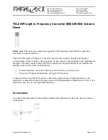 Parallax TSL235R Manual preview