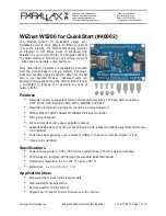 Предварительный просмотр 1 страницы Parallax WIZnet W5200 Quick Start Manual