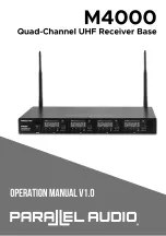 Предварительный просмотр 1 страницы Parallel Audio M4000 Operation Manual