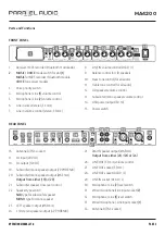 Preview for 3 page of Parallel Audio MA4200 Operation Manual