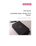 Parametric LoRaWAN Radar People Flow Sensor User Manual preview