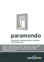 paramondo Aussenrollo Original Instructions Manual preview
