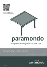 paramondo Pergorama 4000 Installation Instructions Manual preview