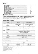 Preview for 2 page of PARAMOUNT BED 12B1X10020000102 Instruction Manual