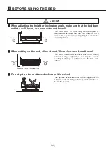 Preview for 24 page of PARAMOUNT BED A6 Series Instruction Manual