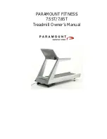 Preview for 1 page of Paramount Fitness 7.55T Owner'S Manual