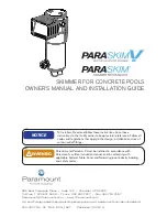 Preview for 1 page of Paramount Fitness Paraskim V Owner'S Manual And Installation Manual