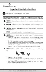 Preview for 2 page of Paramount Fitness SDX 2 Installation Manual