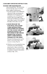 Preview for 2 page of Paramount Fitness UltraUV Operating Instructions Manual