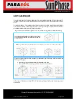 Preview for 6 page of Parasol SunPhase 16E LP Installation And Operating Instructions Manual