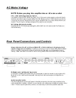 Предварительный просмотр 6 страницы Parasound 275 v.2 Owner'S Manual