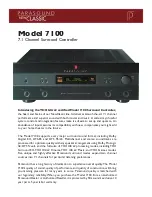 Parasound 7100 Brochure & Specs предпросмотр