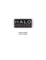 Parasound Halo A 52 Owner'S Manual preview