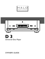 Parasound Halo D 3 Owner'S Manual preview