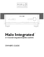 Parasound Halo Integrated Owner'S Manual предпросмотр