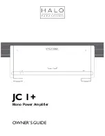 Parasound HALO JC 1+ Owner'S Manual preview