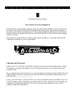 Preview for 1 page of Parasound P/LD-1100 Owner'S Manual