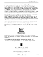 Предварительный просмотр 21 страницы Parasound P/SP-1500 Owner'S Manual