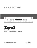 Parasound Zpre2 Owner'S Manual preview