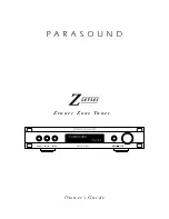 Parasound Ztuner Owner'S Manual preview