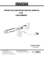 Предварительный просмотр 1 страницы paratech 550500G2 Operation And Maintenance Manual