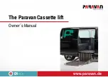 Предварительный просмотр 1 страницы Paravan Cassette lift Owner'S Manual