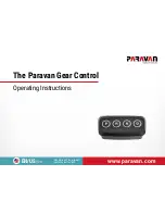 Предварительный просмотр 1 страницы Paravan Gear Control Operating Instructions Manual