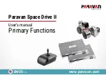 Paravan SPACE DRIVE II User Manual предпросмотр