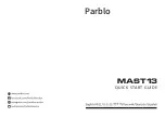 Preview for 1 page of Parblo Mast13 Quick Start Manual