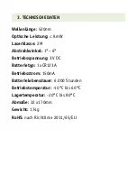 Preview for 5 page of PARFORCE DGL8 Operating Instructions & Technical Details