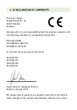 Preview for 17 page of PARFORCE DGL8 Operating Instructions & Technical Details