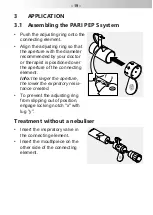 Предварительный просмотр 19 страницы Pari PEP S-System Instructions For Use Manual