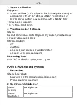 Preview for 41 page of Pari SINUS2 Instructions For Use Manual